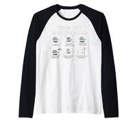 Cosas que hago en mi tiempo libre Crucero Humor Camiseta Manga Raglan