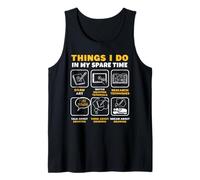 Cosas Que Hago en mi Tiempo Libre Dibujo Artista Sketch Camiseta sin Mangas