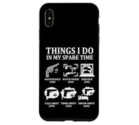 Cosas Que Hago en mi Tiempo Libre Divertido Amante de Las Armas papá Entusiasta Carcasa para iPhone XS MAX