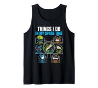 Cosas Que Hago en mi Tiempo Libre Divertido Pescador Pescador Amante Camiseta sin Mangas