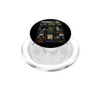 Cosas Que Hago en mi Tiempo Libre Divertido Pescador Pescador Amante PopSockets PopGrip para MagSafe