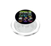 Cosas Que Hago en mi Tiempo Libre Divertido Pescador Pescador Amante PopSockets PopGrip para MagSafe