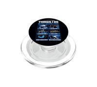 Cosas Que Hago en mi Tiempo Libre Divertido Pescador Pescador Amante PopSockets PopGrip para MagSafe