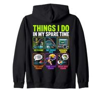 Cosas Que Hago en mi Tiempo Libre Divertido Pescador Pescador Amante Sudadera con Capucha