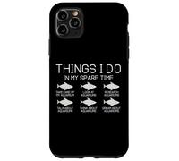 Cosas Que Hago en mi Tiempo Libre Divertidos Amantes de la Pesca Carcasa para iPhone 11 Pro MAX