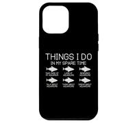 Cosas Que Hago en mi Tiempo Libre Divertidos Amantes de la Pesca Carcasa para iPhone 12 Pro MAX