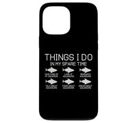 Cosas Que Hago en mi Tiempo Libre Divertidos Amantes de la Pesca Carcasa para iPhone 13 Pro MAX