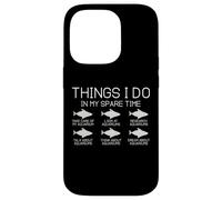 Cosas Que Hago en mi Tiempo Libre Divertidos Amantes de la Pesca Carcasa para iPhone 14 Pro