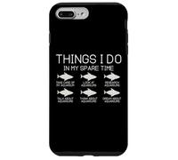 Cosas Que Hago en mi Tiempo Libre Divertidos Amantes de la Pesca Carcasa para iPhone 7 Plus/8 Plus