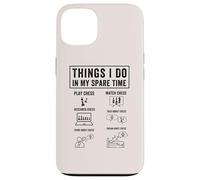 Cosas Que Hago en mi Tiempo Libre, Divertidos Jugadores de ajedrez Chicos Carcasa para iPhone 13