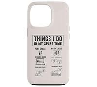 Cosas Que Hago en mi Tiempo Libre, Divertidos Jugadores de ajedrez Chicos Carcasa para iPhone 13 Pro