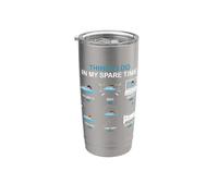 Cosas que hago en mi tiempo libre Entusiasta de la natación Funny Swim Vaso térmico de acero inoxidable de doble pared