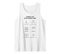 Cosas Que Hago en mi Tiempo Libre: Entusiasta del Hockey sobre Hielo Camiseta sin Mangas