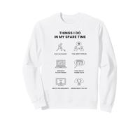 Cosas Que Hago en mi Tiempo Libre: Entusiasta del Hockey sobre Hielo Sudadera