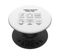 Cosas Que Hago en mi Tiempo Libre: Entusiasta del Running PopSockets PopGrip Adhesivo
