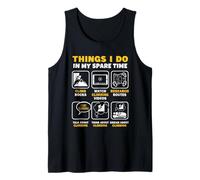 Cosas Que Hago en mi Tiempo Libre Escalada en Roca Boulder Camiseta sin Mangas