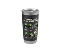 Cosas que hago en mi tiempo libre Especialidad Barista Coffee Frog Vaso térmico de acero inoxidable de doble pared