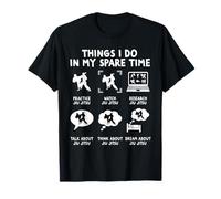 Cosas Que Hago en mi Tiempo Libre Estudiante de Artes Marciales de Jiu Jitsu Camiseta