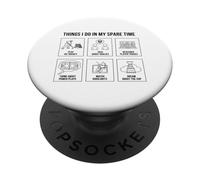 Cosas Que Hago en mi Tiempo Libre - Fan del Hockey PopSockets PopGrip Adhesivo