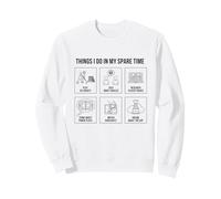 Cosas Que Hago en mi Tiempo Libre - Fan del Hockey Sudadera