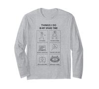 Cosas Que Hago en mi Tiempo Libre - Fanático del béisbol Manga Larga