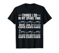 Cosas Que Hago en mi Tiempo Libre Funny Car Guy Car Enthusiast Camiseta