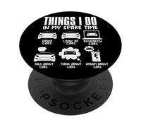 Cosas Que Hago en mi Tiempo Libre Funny Carguy Mechanic PopSockets PopGrip Adhesivo