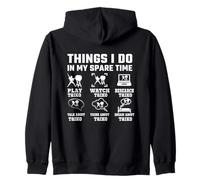 Cosas Que Hago en mi Tiempo Libre Funny Taiko Baterista Sudadera con Capucha