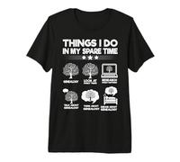 Cosas Que Hago en mi Tiempo Libre Genealogía Divertida Camiseta Premium
