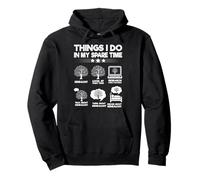 Cosas Que Hago en mi Tiempo Libre Genealogía Divertida Sudadera con Capucha