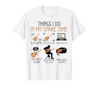 Cosas que hago en mi tiempo libre Guitarrista Guitarrista Camiseta