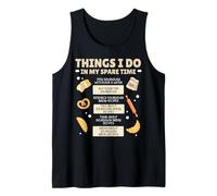 Cosas Que Hago en mi Tiempo Libre Hornear Pastelería Chef Baker Hornear Camiseta sin Mangas