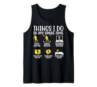 Cosas que hago en mi tiempo libre Jugar Fútbol Ver Fútbol Resear Camiseta sin Mangas
