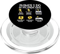Cosas que hago en mi tiempo libre Jugar Fútbol Ver Fútbol Resear PopSockets PopGrip para MagSafe