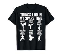 Cosas Que Hago en mi Tiempo Libre Karate Funny Camiseta