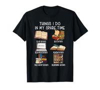 Cosas Que Hago en mi Tiempo Libre Leer Libros Comprar Libros Amante Camiseta