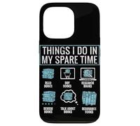 Cosas Que Hago en mi Tiempo Libre Libros Geek Bibliotecario Bookworm Carcasa para iPhone 13 Pro