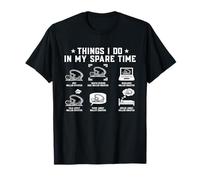 Cosas que hago en mi tiempo libre montaña rusa para mujeres hombres Camiseta