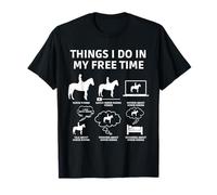 Cosas que hago en mi tiempo libre Montar a caballo Camiseta