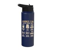 Cosas que hago en mi tiempo libre Pan Baker de masa madre Stainless Steel Insulated Water Bottle