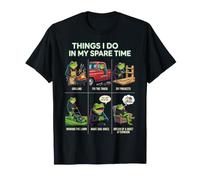 Cosas Que Hago en mi Tiempo Libre Papá Humor asando a Funny Frog Camiseta