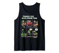 Cosas Que Hago en mi Tiempo Libre Papá Humor asando a Funny Frog Camiseta sin Mangas