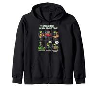 Cosas Que Hago en mi Tiempo Libre Papá Humor asando a Funny Frog Sudadera con Capucha