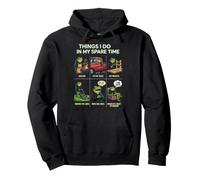 Cosas Que Hago en mi Tiempo Libre Papá Humor asando a Funny Frog Sudadera con Capucha