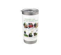 Cosas que hago en mi tiempo libre Papá Humor asando a Funny Frog Vaso térmico de acero inoxidable de doble pared