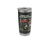 Cosas que hago en mi tiempo libre Papá Humor asando a Funny Frog Vaso térmico de acero inoxidable de doble pared