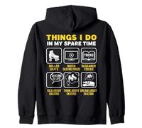 Cosas Que Hago en mi Tiempo Libre Patinador sobre Ruedas Sudadera con Capucha