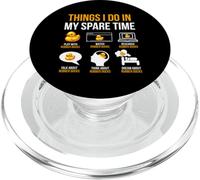 Cosas que hago en mi tiempo libre Pato de goma Patito PopSockets PopGrip para MagSafe