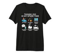 Cosas Que Hago en mi Tiempo Libre Pesca Camiseta Premium
