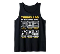 Cosas Que Hago en mi Tiempo Libre Puzzle Puzzle Juego Camiseta sin Mangas